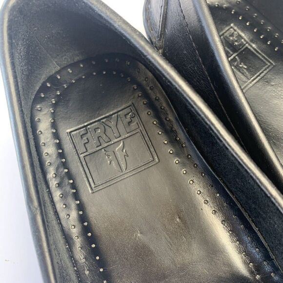 Frye Black Leather Penny Loafers Shoes ***PLS READ*** - Picture 4 of 14